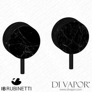IB Rubinetti MR400NP_2 Marmo + Marmo L Two Holes Wall Mounted Shower - Black Marble Spare Parts