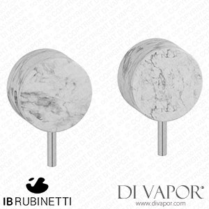 IB Rubinetti MR400SS_1 Marmo + Marmo L Two Holes Wall Mounted Shower - White Marble Spare Parts