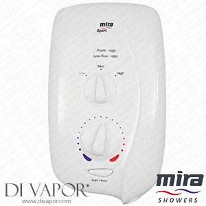Mira Sport Electric Shower White Front Cover (Post 2006)