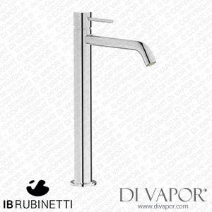 IB Rubinetti MT203CC Milanotorino Tall Mini Monohole Washbasin Mixer Complete with Drain Spare Parts