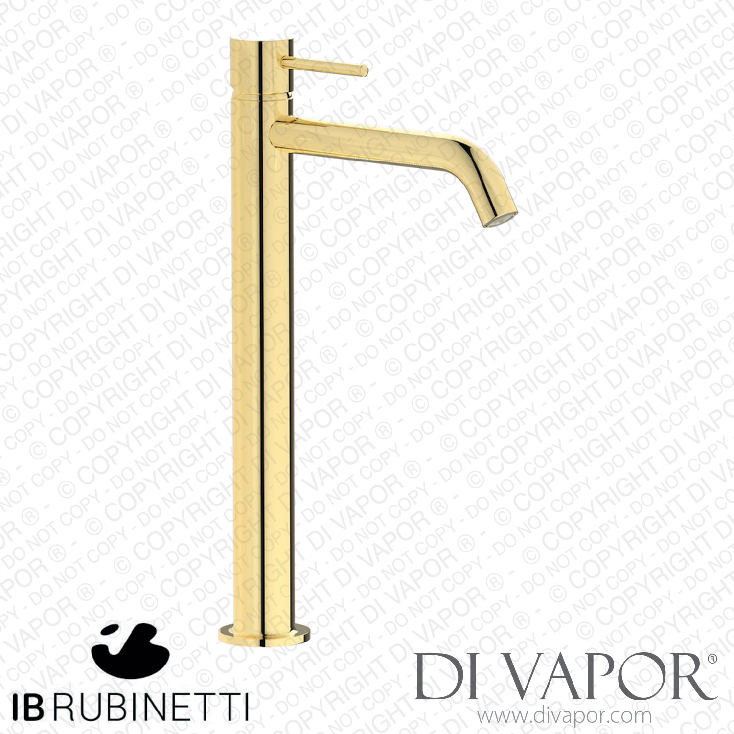 IB Rubinetti MT203II Milanotorino Tall Mini Monohole Washbasin Mixer Complete with Drain Spare Parts