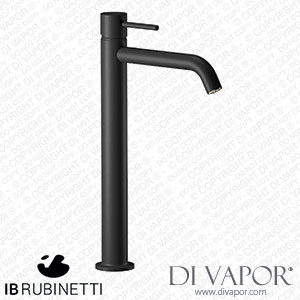 IB Rubinetti MT203NP Milanotorino Tall Mini Monohole Washbasin Mixer Complete with Drain Spare Parts