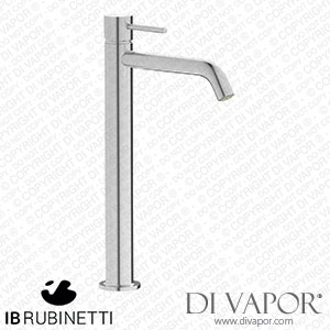 IB Rubinetti MT203SS Milanotorino Tall Mini Monohole Washbasin Mixer Complete with Drain Spare Parts