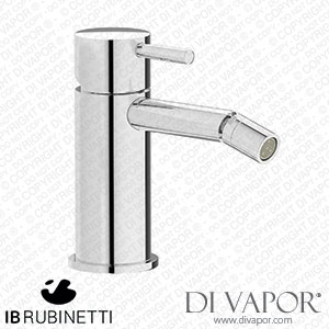 IB Rubinetti MT220CC Milanotorino Monohole Bidet Mixer Complete with Drain Spare Parts