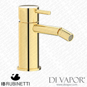 IB Rubinetti MT220II Milanotorino Monohole Bidet Mixer Complete with Drain Spare Parts