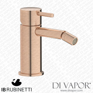 IB Rubinetti MT220SR Milanotorino Monohole Bidet Mixer Complete with Drain Spare Parts