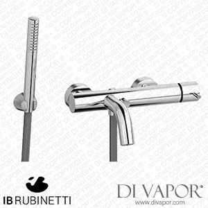 IB Rubinetti MT250CC Milanotorino Wall Mounted Bath Filler Complete with Shower Kit Spare Parts