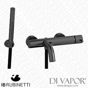 IB Rubinetti MT250CS Milanotorino Wall Mounted Bath Filler Complete with Shower Kit Spare Parts