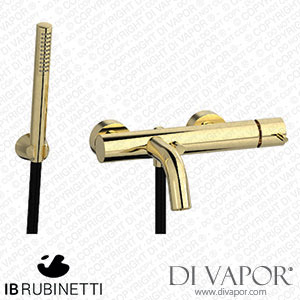 IB Rubinetti MT250II Milanotorino Wall Mounted Bath Filler Complete with Shower Kit Spare Parts