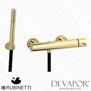 IB Rubinetti MT350II Milanotorino Wall Mounted Shower Mixer with Shower Kit Spare Parts