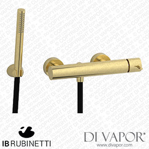 IB Rubinetti MT350IS Milanotorino Wall Mounted Shower Mixer with Shower Kit Spare Parts