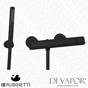 IB Rubinetti MT350NP Milanotorino Wall Mounted Shower Mixer with Shower Kit Spare Parts