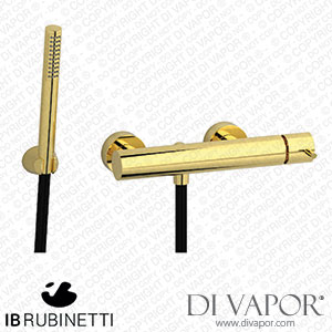 IB Rubinetti MT350OO Milanotorino Wall Mounted Shower Mixer with Shower Kit Spare Parts