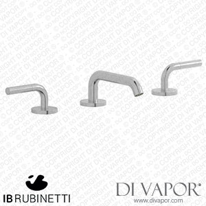 IB Rubinetti MT392SS Milanotorino Three Holes Washbasin Set with Low Spout Spare Parts