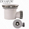 Shower Waste Trap 90mm Diameter