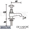Bristan N 3-4 C CD Tap Spares Diagram