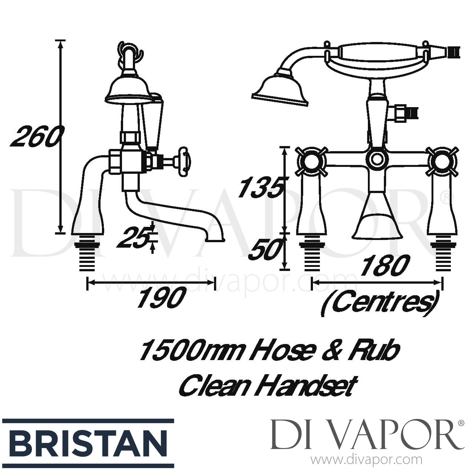 Bristan N BSM C CD 1901 Pillar Bath Shower Mixer 25/05/2018 Spare Parts