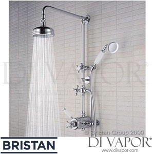 Bristan N SHXDIV C 1901 Thermostatic Surface Valve with Rigid Riser & Divertor to Shower Handset Spare Parts