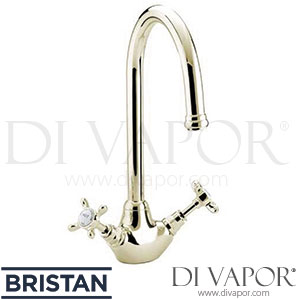 Bristan N SNK G 1901 Monobloc Sink Mixer - Gold - Kitchen Tap Spare Parts