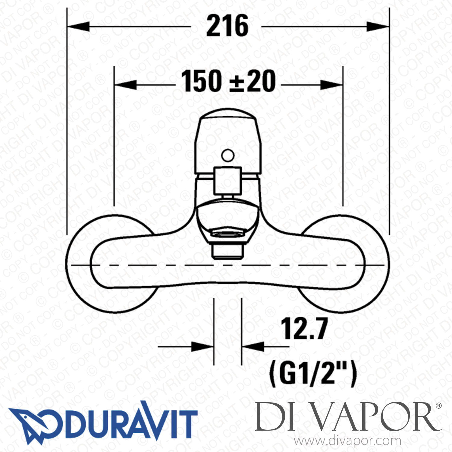 Duravit No.1 Single Lever Bath Mixer For Exposed Installation (N15230000) Spare Parts