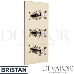 Bristan N2 SHC3STP G 1901 Recessed Concealed Shower Valve with Twin Stopcocks - Gold Spare Parts