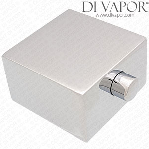 Niagara Observa Thermostatic Square Temperature Handle - Chrome 42mm x 42mm