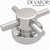 Niagara Carter Thermostatic Cross Temperature Handle - Chrome - N9314TH