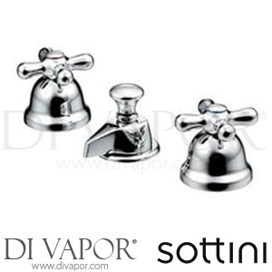 Sottini Reprise Dual Control Bidet Mixer with Pop-Up Waste Tap Spare Parts N9669AA GEN1