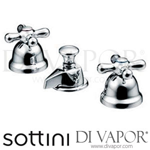 Sottini N9669AA Reprise Dual Control Three Taphole Bidet Mixer with Pop-Up Waste Spare Parts