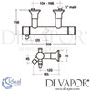 Ideal Standard Alfiere Exposed Bath Shower Mixer Dimensions