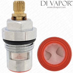 46mm 1/2 Inch Flow Cartridge - 18 Spline - Clockwise Turn to Open