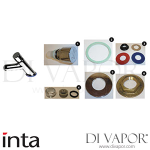 Inta NC133CP Swan Non Concussive Basin Tap (Pair) 3 Second Version Spare Parts