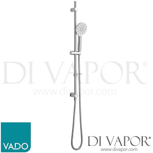 VADO NEB-MFSRKWO-RO-CP Nebula Multi-Function Slide Rail Kit with Integrated Outlet Shower Spare Parts