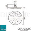 VADO NEB RO20 CP Spare Parts Diagram