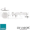 VADO NEB RO20 SA CP Spare Parts Diagram