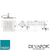 VADO NEB SQ20 SA CP Spare Parts Diagram