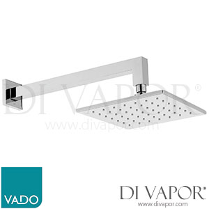 VADO NEB-SQ/20-SA-CP Nebula 200mm Square Single Function Shower Head with Arm Spare Parts