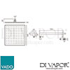 VADO NEB SQ30 SA CP Spare Parts Diagram