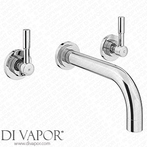 Victorian Plumbing Primo Modern Wall Mounted Basin Mixer - Chrome Spare Parts