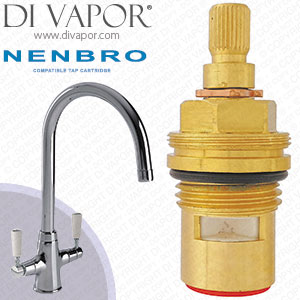 BLUCI NENBRO Twin Lever Kitchen Mixer Tap Hot Tap Cartridge Compatible Spare - NENBRO2076A