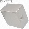 Temperature Control Handle Used on Same Valve as Niagara NEX9312 Thermostatic Cartridge - NEX9312AC7R Square - Chrome