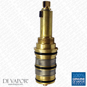 Brass Push Fit Thermostatic Cartridge with Threaded Spline