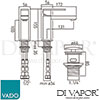VADO NOT 100CC CP Mixer Spare Parts Diagram