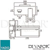 VADO NOT 109SA 220 CP Mixer Spare Parts Diagram