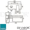 VADO NOT 109SA CP Mixer Spare Parts Diagram