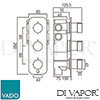 VADO NOT 128D2 CP DX Spare Parts Diagram