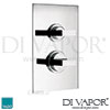 VADO Notion 2 Outlet 2 Handle Shower Valve Integrated Diverter Spare Parts
