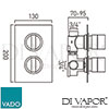 VADO NOT 148D CP DX Spare Parts Diagram