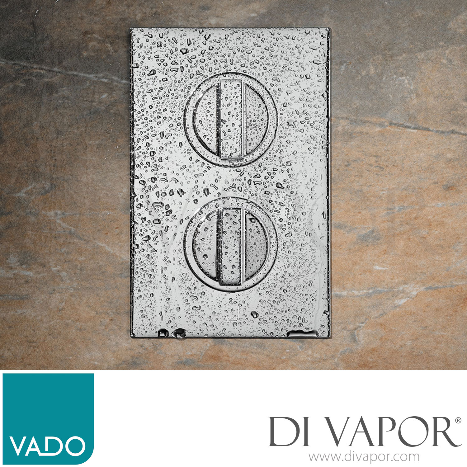 VADO NOT148DC/P DX Notion 1 Outlet, 2 Handle Concealed Thermostatic