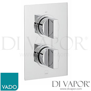 VADO NOT-148D-TRIM-C/P Trim Kit DX Notion 1 Outlet Trim 148D Thermostatic Valve (CON-048D-BR) Spare Parts